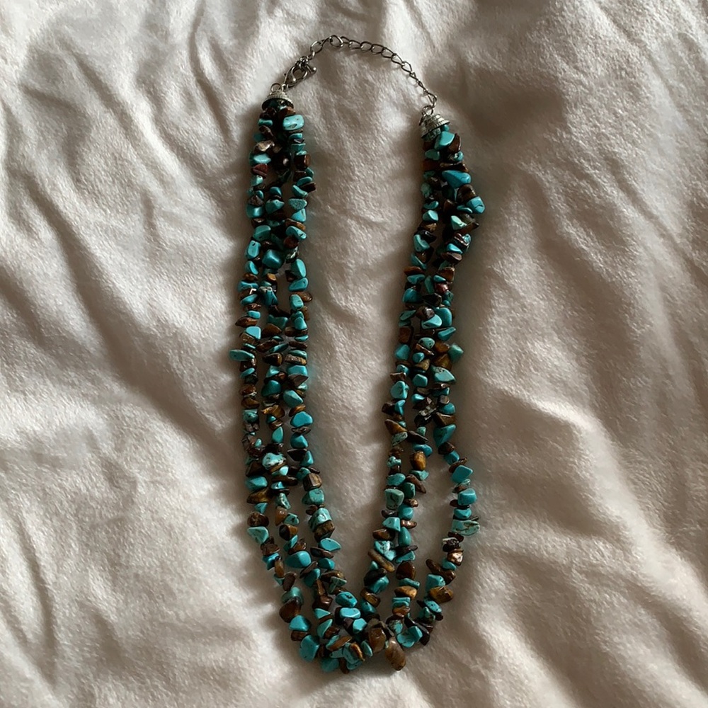 Turquoise and Brown Necklace